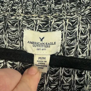 Black and white peppered American eagle‎ cardigan thumbnail 3