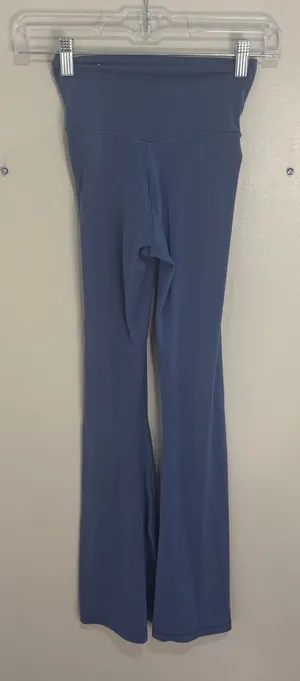 OFFLINE by Aerie Real Me Crossover High Waisted Flare Leggings Blue Small thumbnail 1