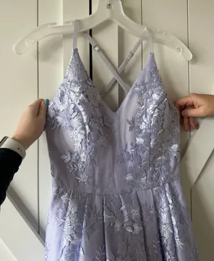 Purple Prom Dress Size 0 thumbnail 2