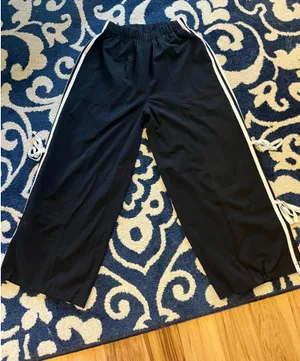 Adorable Black Track Pants with White Side Ties thumbnail 13