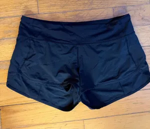 Black Lululemon Shorts 2.5" Hotty Hot thumbnail 1