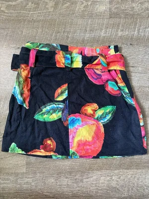 Farm Rio Tropical Linen Mini Skirt Size XS thumbnail 5