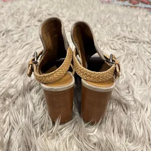 Frye leather slingback block heels size 7.5 thumbnail 8