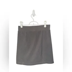 Forever‎ 21 Gray Ribbed Mini Skirt Size M thumbnail 3