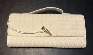 FEW MODA Cream Crossbody Clutch with Top Handle thumbnail 1
