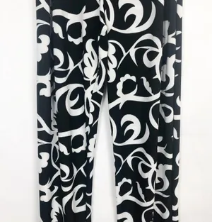 Flirt Pink Women's High Rise Floral Pants Juniors XL thumbnail 4