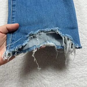 Madewell Womens Cali Demi Boot Jeans Distressed Raw Hem Button Fly Size 26 thumbnail 7
