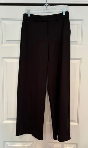 Vera Wang Black Wide Leg Pants thumbnail 1