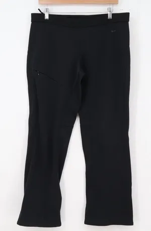 Nike Pants Womens L Therma-FIT Black Zippered Pocket Ankle Zip Excellent thumbnail 1