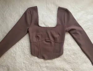 Abercrombie Cropped Long Sleeve Top thumbnail 1