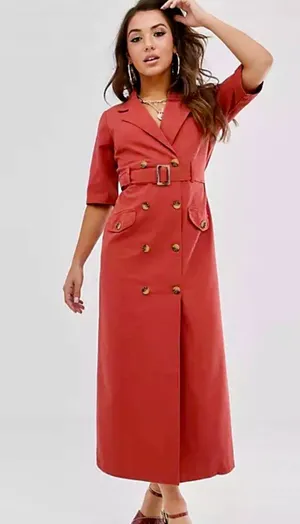 ASOS Denim Midi Dress thumbnail 1