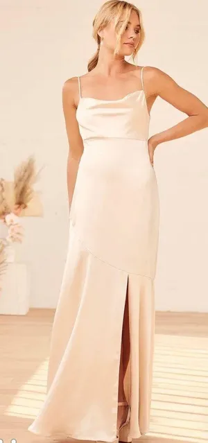 Lulus Dress - Champagne thumbnail 1
