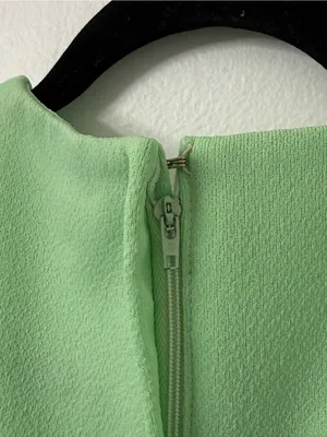 Vintage 1960s Sleeveless Mint Green Maxi Dress with Embroidered Scoop Neck thumbnail 8