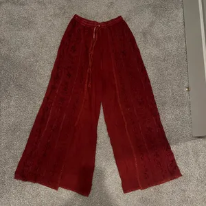 Boho open Leg beach pants Red thumbnail 1