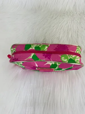 Lilly Pulitzer for Estée Lauder Floral Cosmetic Case Zip Travel Toiletry Bag thumbnail 3
