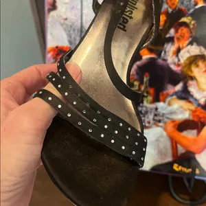 Unlisted Black Leather Sole Strappy Rhinestone Studded Dress Shoes Womens 6 thumbnail 13