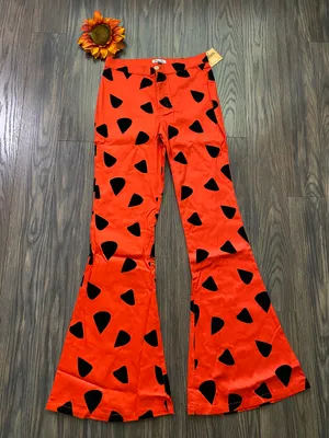 Unique Vintage NWT SMAK PARLOUR The Flintstones Bell Bottoms MEDIUM thumbnail 1