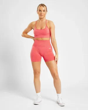 AYBL Balance V2 Seamless Shorts in Coral thumbnail 3