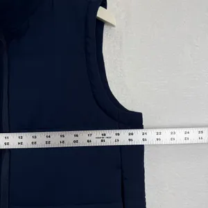 Straight Down Sandy Puffer Vest New‎ indigo Blue Insulated Full Zip Size Large thumbnail 3