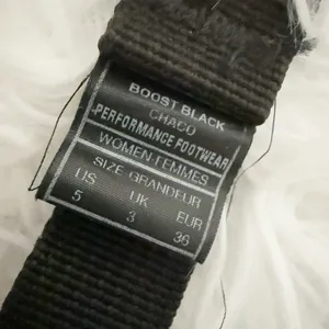 CHACO | Black White Print Sandals Shoes ZX 2 Dual Adjustable Straps | Size 5 thumbnail 6