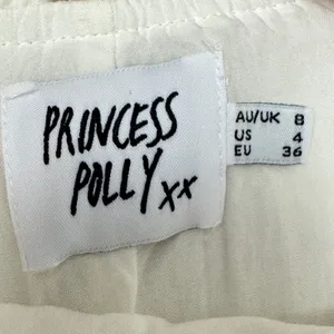 Princess Polly Gauze Off White Textured Puff Sleeve Open Back Mini Dress Size 4‎ thumbnail 6
