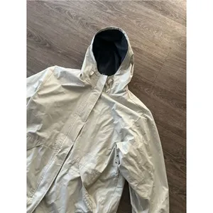 Outbrook Fleece Lined Rain Jacket Womens Medium Cream Hooded Utility Coat thumbnail 6