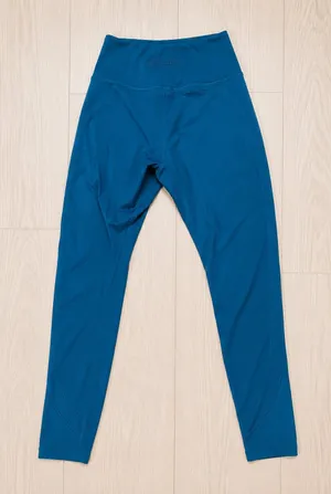 Alphalete Surface Pocket Leggings Pants Teal Blue Small thumbnail 1