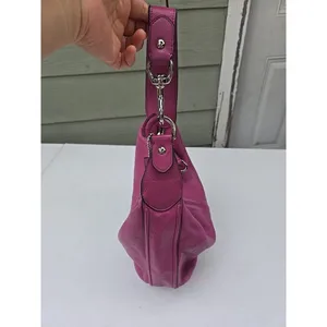 Coach Avery Tassel Purple Leather Hobo Bag Purse F23960 thumbnail 4