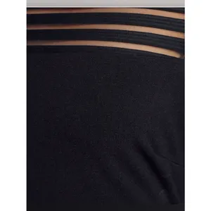Lulus Women's Perfect Mesh Black Long Sleeve Bodycon Dress Size L (NWT) thumbnail 9