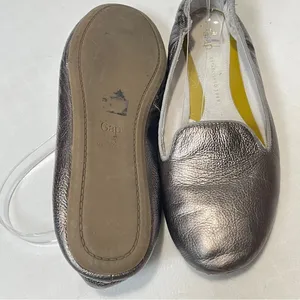 Gap Women's Metallic Scrunch Leather Flat Loafers Size‎ 9 thumbnail 5