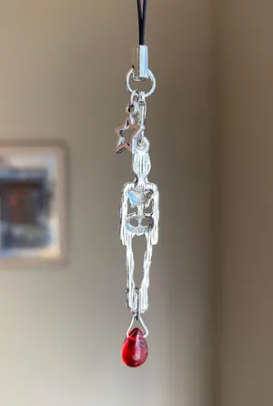 grunge street funky goth style skull phone charm/bag accessory/keychain/car display☠️ thumbnail 4