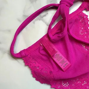 Skims Summer Mesh Lace Plunge Halter Bralette thumbnail 5