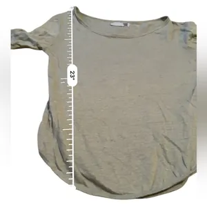 ANINE‎ BING Linen Long Sleeve Top Women’s Size Small Lightweight Scoop Neck thumbnail 7