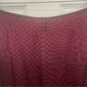 Purple Satin Mini Skirt Tommy Jeans Tommy Hilfiger Maroon Dark Academia thumbnail 3