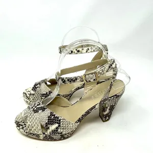 Hobbs London Snake Leather Vivienne‎ Heeled Sandals Size 37 / US 6 thumbnail 6