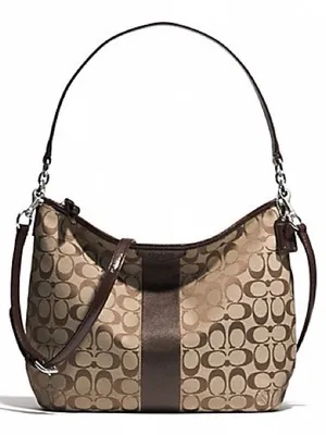 Y2K Coach Signature Stripe Convertible Hobo Bag thumbnail 1