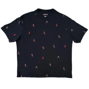 Michael Jordan All Over Print Basketball Black Graphic Short Sleeve T-shirt thumbnail 2