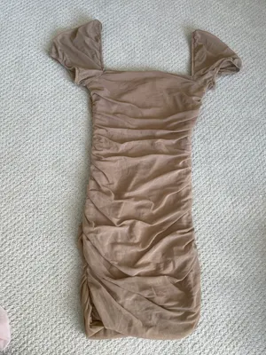 Tan Mini Dress thumbnail 6