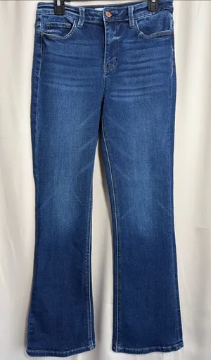 Vervet Style T5351 Boot Cut Flare Mid Rise Jeans Medium Wash Size 29 thumbnail 1
