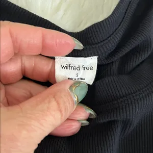 Aritzia Wilfred Free Seymour Ribbed Tank Dress Black thumbnail 6