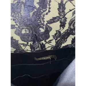 Marina Dark Blue Short Sleeve Lace beaded Top Formal Dress Size 14W thumbnail 4