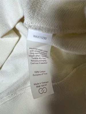 Calia Cream Mock Henley Sweatshirt Boxy Size Large thumbnail 6