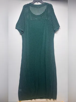 PRETTYGARDEN Eyelet Cover Up Dress Summer Vacation Resort Maxi Dress size XXL nw thumbnail 2