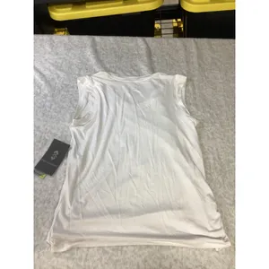 Free Country Women Microtech Chill Tank Top White V-Neck UPF 30 7ILAS4229 Medium thumbnail 6