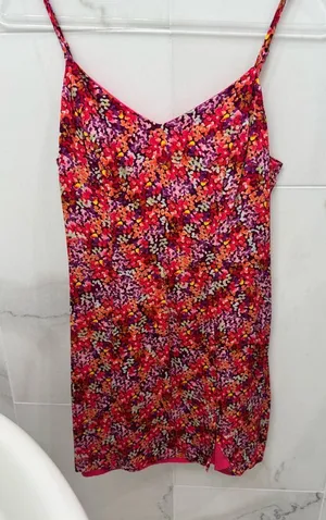 French Connection Floral Mini Dress - Pink and Yellow thumbnail 1