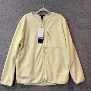 RAINS‎ Jacket Unisex Large Color Straw Fleece Full Zip Jacket MSRP $170 NEW thumbnail 3