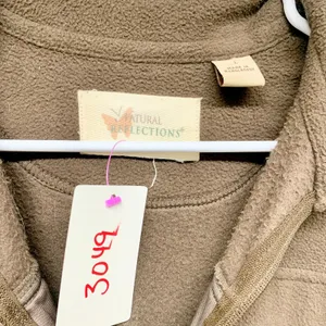 Vintage Natural Reflections Sweater‎ Women Size Large Collared Full Zip Fleece thumbnail 2