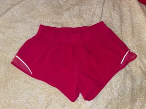 Hot pink hotty hot lululemon shorts thumbnail 2