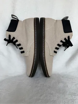 Dr. Martens Shoes Maelly Womens Size 8 Khaki Canvas Lace Up Air Wair AW004 thumbnail 7