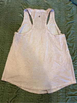 lululemon Love Tank *Pleated Peach Pima Cotton Racerback Tank Size 8 thumbnail 4